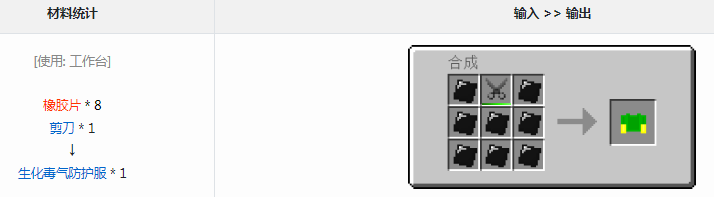 我的世界格雷科技6模组生化毒气防护服有什么用