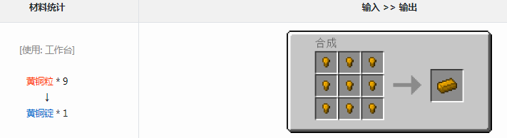 我的世界格雷科技6模组黄铜锭有什么用