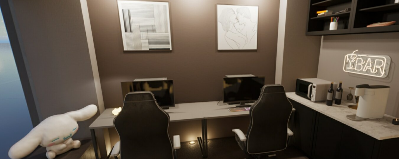 《inZOI》双人电竞房间分享