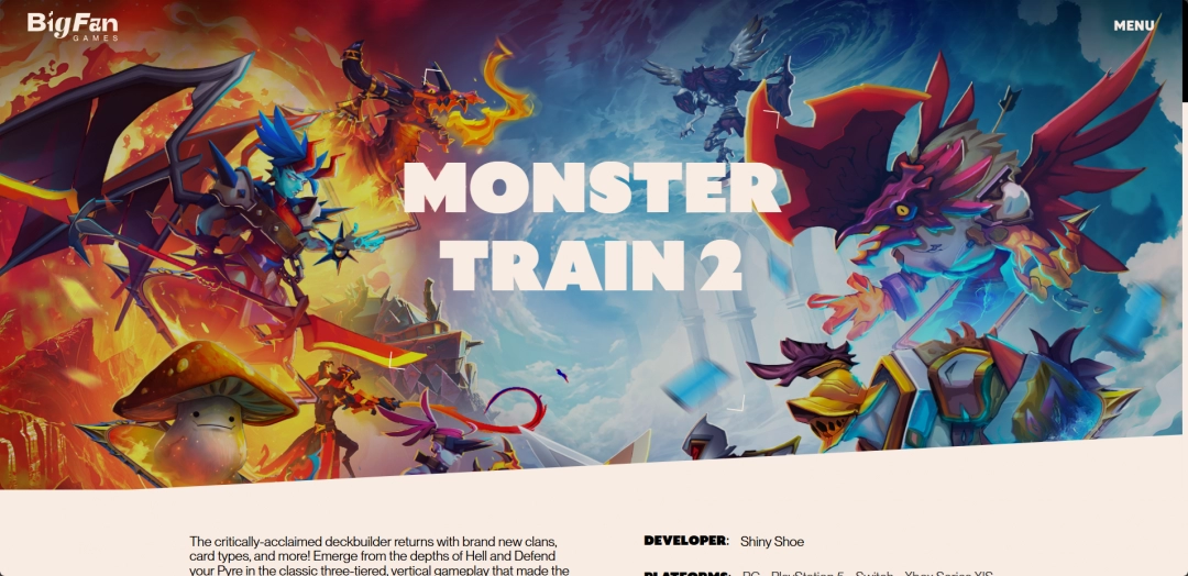 《怪物火车2》游戏官网地址介绍