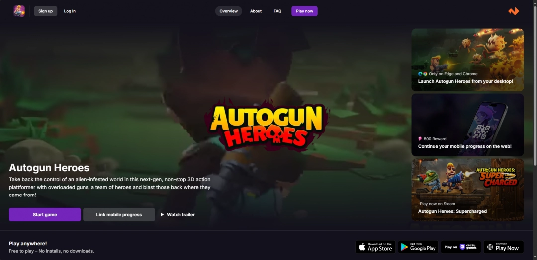 《Autogun Heroes: Supercharged》游戏官网地址介绍