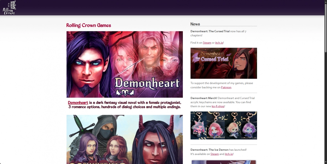 《Demonheart：The Cursed Trial》游戏官网地址介绍